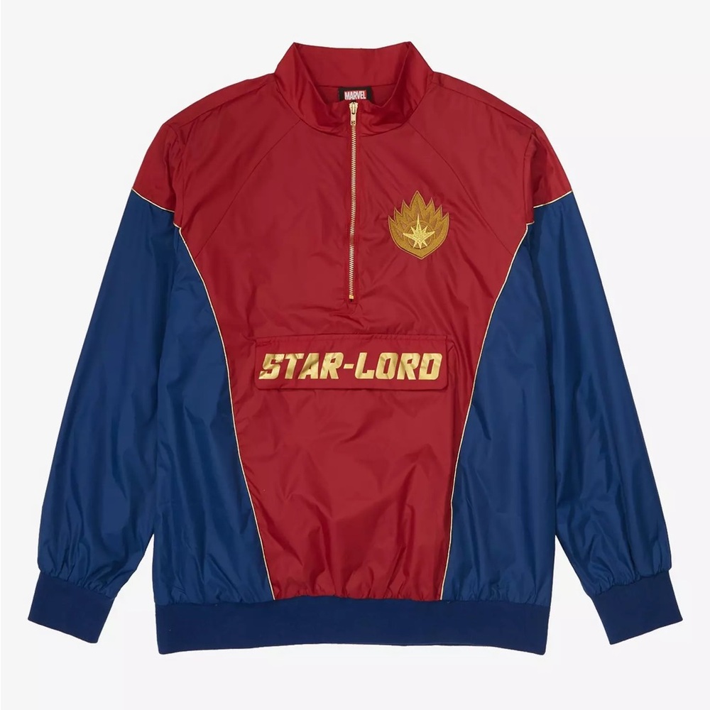 Unisex Marvel Guardians of the Galaxy Star-Lord Quarter-Zip Anorak Jacket